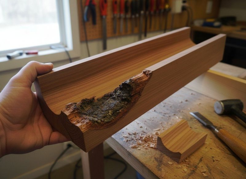 Leaking Gutter Repair detail